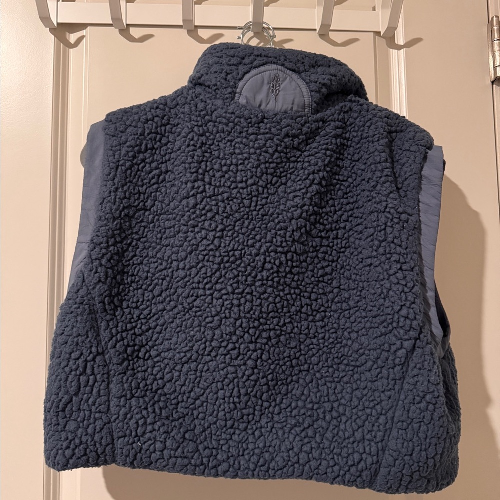 Blue Free People Sherpa Vest - Picture 3 of 3